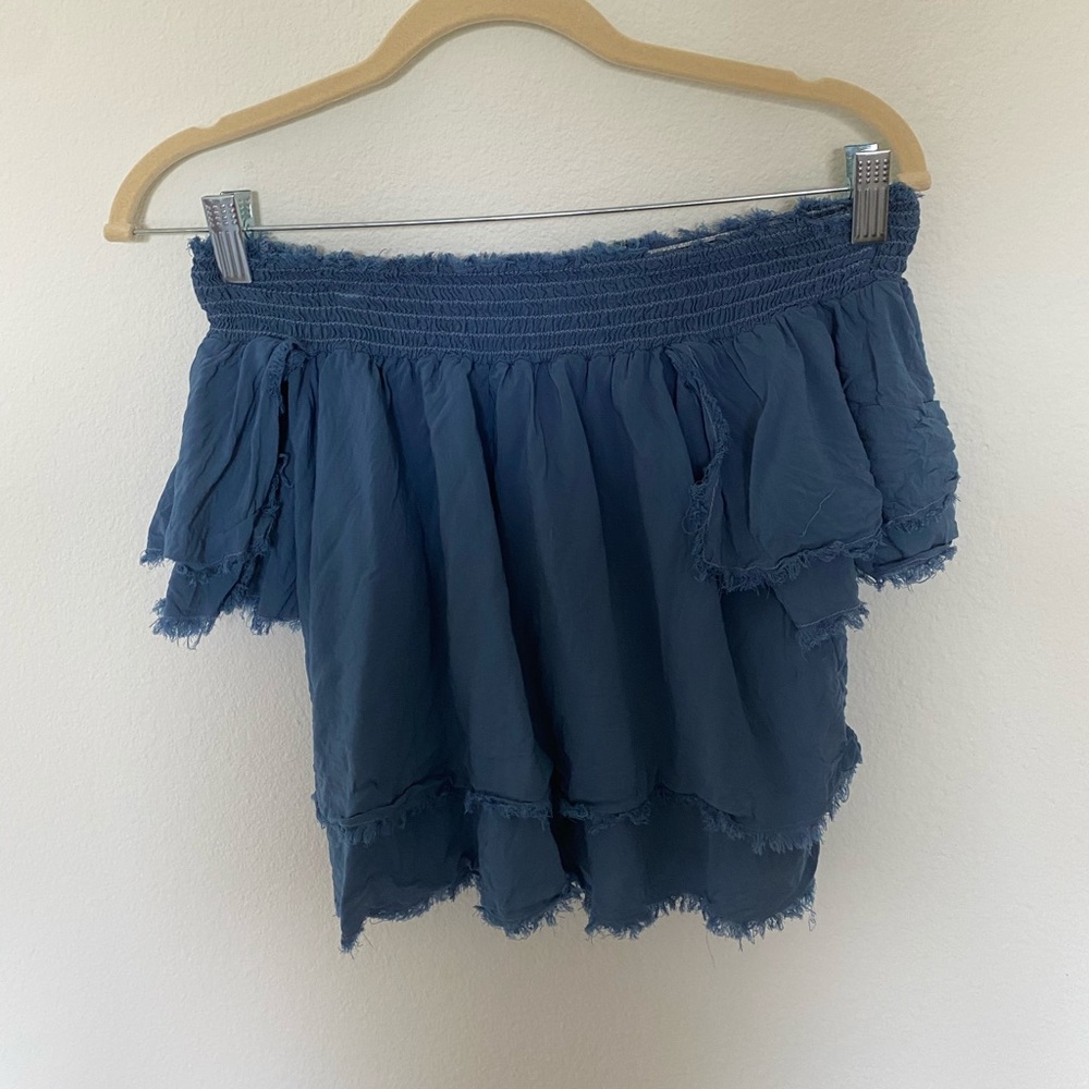 BLUE LIFE off the shoulder top XS
